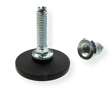 4x Adjustable Foot Feet Levelling M6 M8 M10 MM Round Base With Insert Nuts 