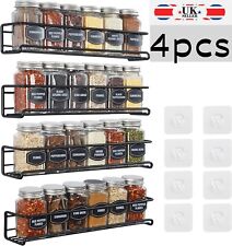 4x Spice Herb Jar Rack Holder