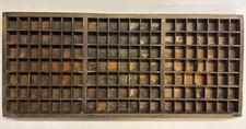 Antique wooden type case - antique,