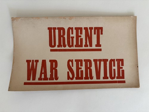 Original ww2 urgent - urgent, war