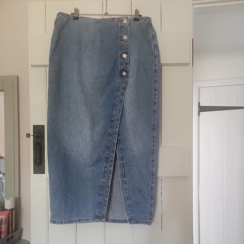 Zara long maxi denim skirt - zara,