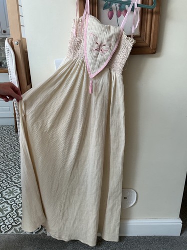 Vintage cheesecloth maxi - maxi, dress
