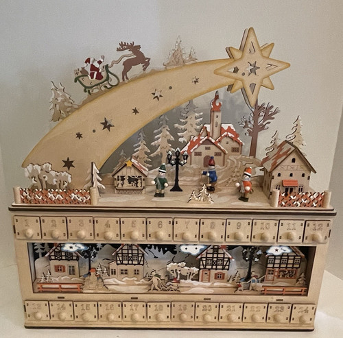 Wooden christmas advent - christmas,