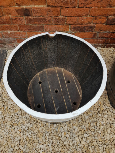 Half whiskey barrel - barrel, guinness