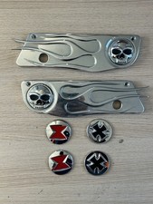 Kuryakyn chrome flame skull