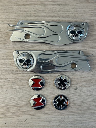 Kuryakyn chrome flame skull