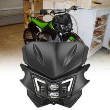 LED Headlights w/DRLs Black
