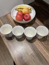 4 x Hotel Chocolat Andrew Wicks Velvetiser Hot Chocolate Ribbed Mugs only £18.99