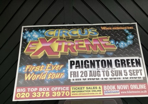 Large circus display board - display,