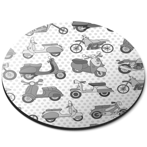 Round mouse mat - round, (bw)