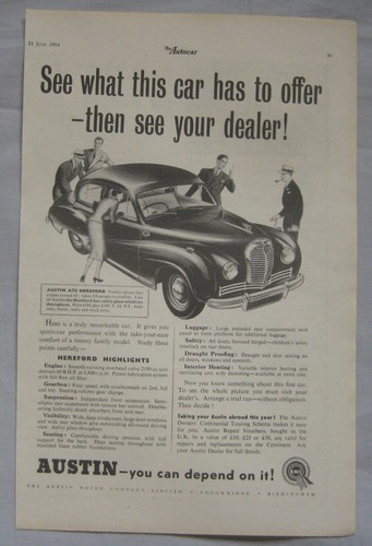 1954 austin a70 hereford - austin,
