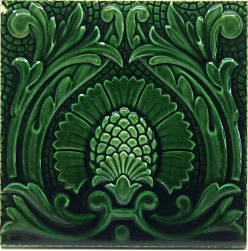 Antique moulded majolica - moulded,