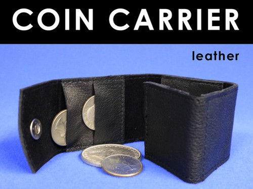 Leather coin holder wallet - coin,