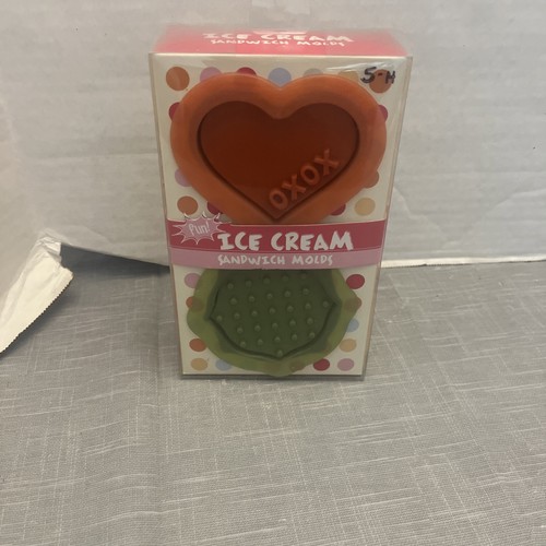 Ice cream sandwich molds heart - ice,