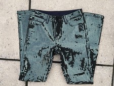 Topshop Moto Dark Green Full Sequin Skinny Jeans 30”Waist Christmas Jeans