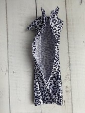 Barbie Doll Black White Animal Print Smart Open Jacket Coat (C2)