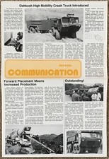 OSHKOSH TRUCKS Communication