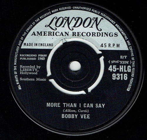 Bobby vee more than - more, can
