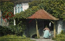 Picture Postcard__Cobham, College Almshouses, Quaint Timber Porch