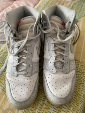 Nike Size 11 White and Grey Men's Trainers Good Condition