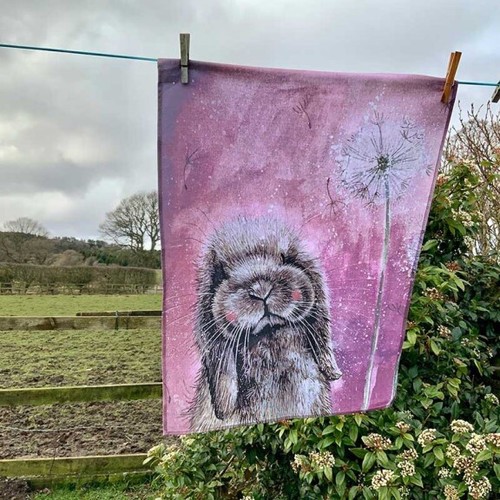 Alex clark tea towel misty - clark,