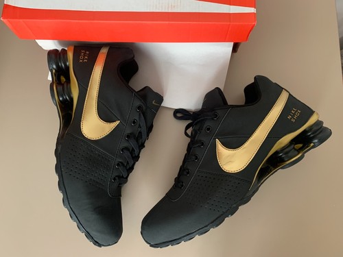 Shox deliver black - black, gold