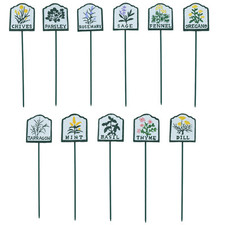Herb Signs Markers Labels Cast Iron Plant Plaque Garden Yard Allotment