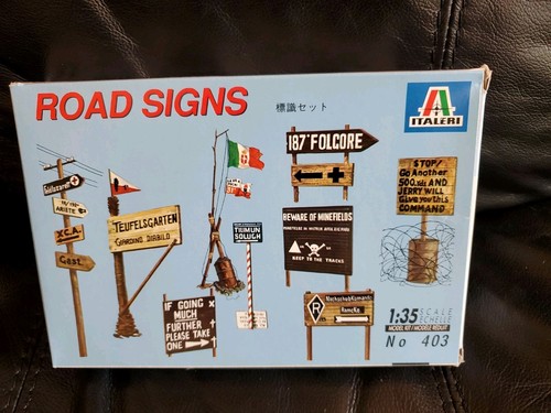 Italeri 403 road signs - road,