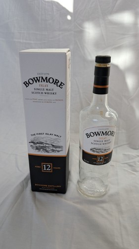 Bowmore empty scotch whisky - 12,
