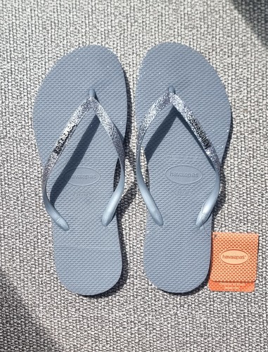 Slim sparkle silver grey flip - grey,