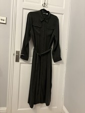 Mint Velvet Dark Grey Long Shirt Dress Size 16