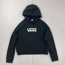 Vans hoodie small black - black, womens