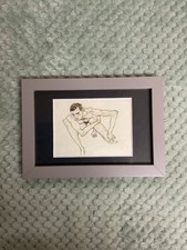 Egon Schiele Vintage FRAMED PICTURE ART PRINT OOAK