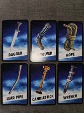 HASBRO Cluedo 6 Weapon Cards