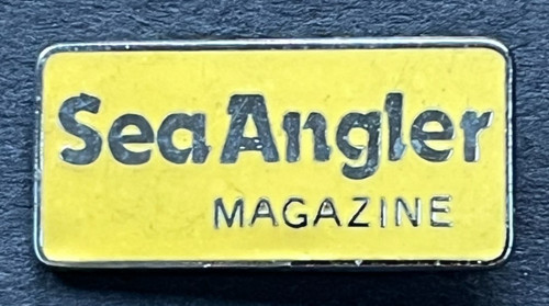 Sea angler magazine pin - magazine, badge