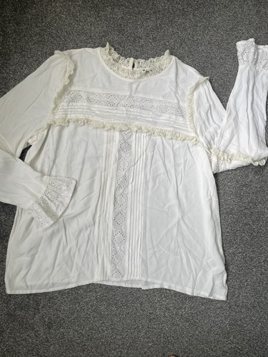 Women broderie frill - m&s,