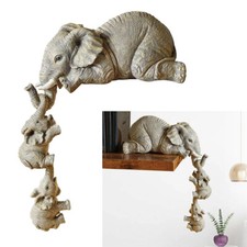 Elephant Statue Ornament Home Figurine Art Decor Collection Shelf Sculpture NEW