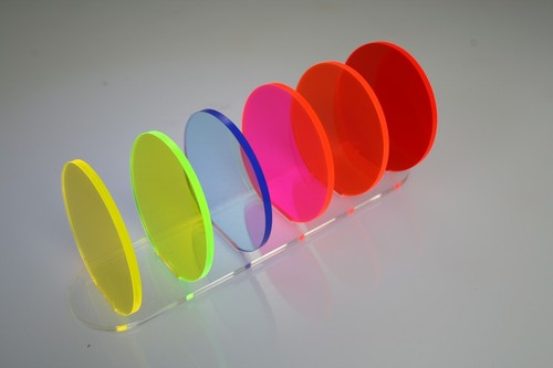 Fluorescent acrylic discs - fluorescent,