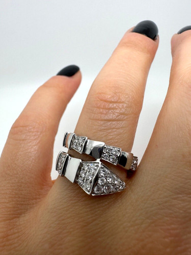 9ct white gold - 9ct, snake