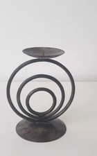 Vtg Black Wrought Iron Pillar