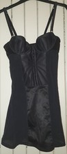 LA SENZA Black Babydoll Dress Lingerie Corset 10 B/C BNWOT