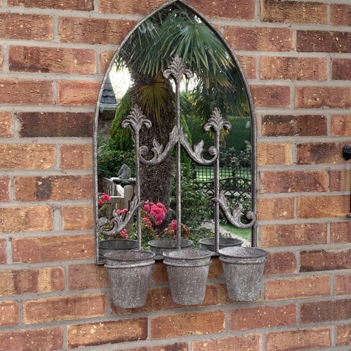 Wall mirror dark grey - mirror,