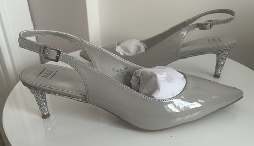 Ladies patent dove grey - ladies, m&s