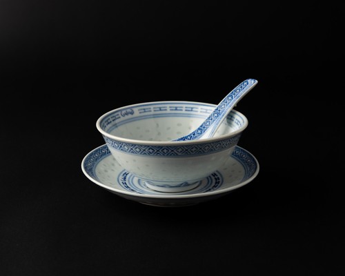 1980 jingdezhen rice pattern - 1980's,