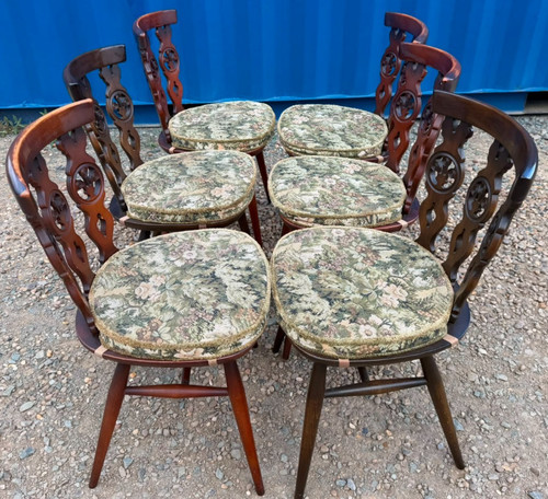 Set ercol dining chairs - set,