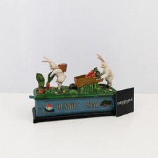 Bunnies bank cast metal - bunnies,