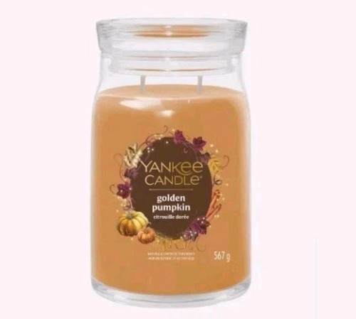 Yankee candle pumpkin - yankee, golden