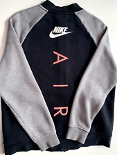 Nike Air Red Tag Tracksuit Top Medium 21" Pit 2 Pit -Blue Grey -Gym Sport Casual