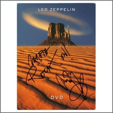 Jimmy Page Autographed Led Zeppelin Live DVD 2000s (UK)