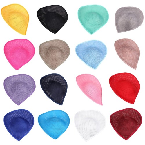 Teardrop sinamay saucer hat - teardrop,